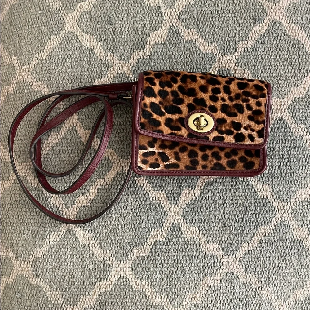 COACH Pony Hair & Leather Crossbody Bag